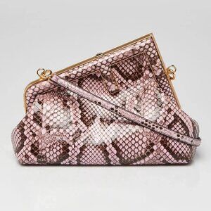 Fendi Violette/Brown Python Small First Bag 8BP129